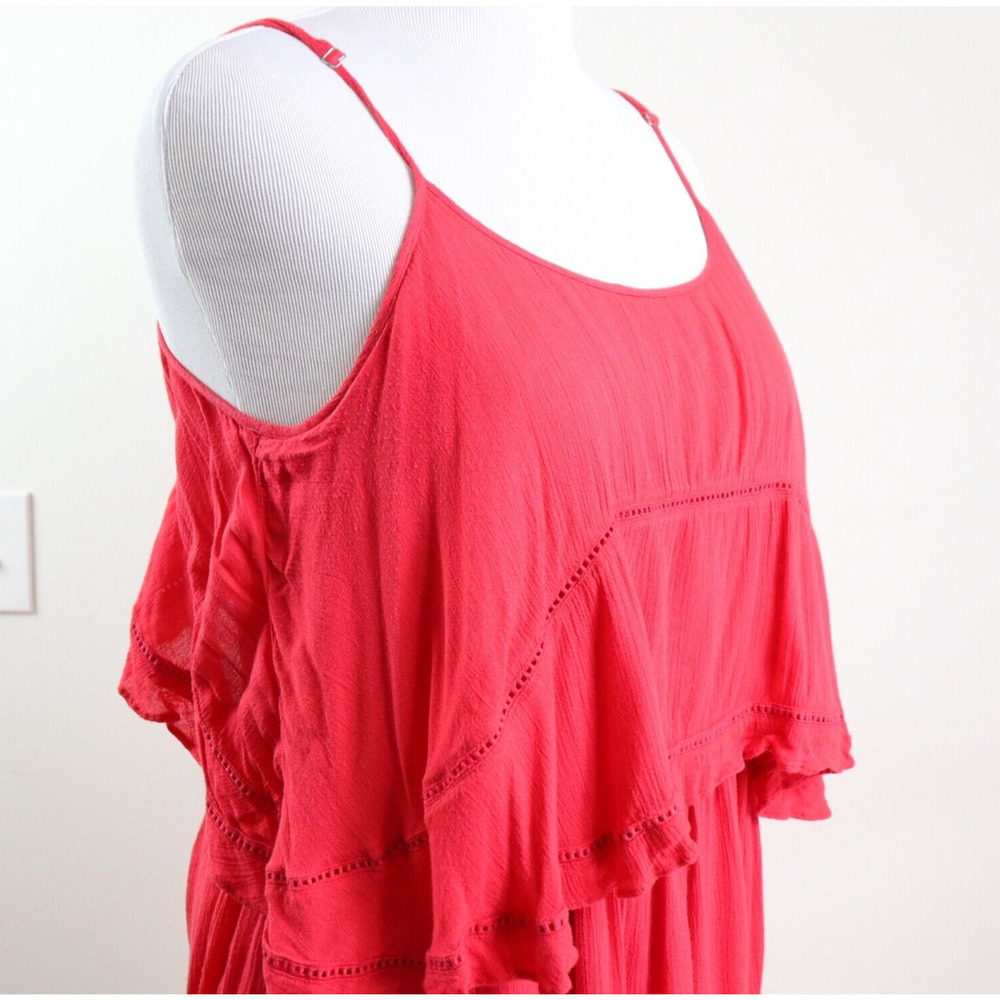 Lovers + Friends Size L Paradise Bay Dress Open Back Rust Orange - Picture 7 of 11